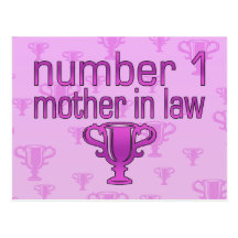 Number 1 Mother in Law Post Card