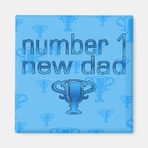 Number 1 New Dad Refrigerator Magnets