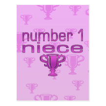 Number 1 Niece Postcard