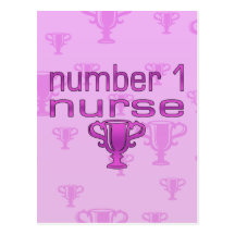 Number 1 Nurse in Pink Postcards