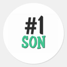 Number 1 Son Stickers