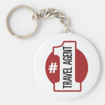 Number 1 Travel Agent Keychains