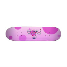 Number 1 Wife in American Flag Colours Skateboard