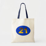 Number 21 canvas bags