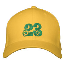 Number 23 Soccer football embroidered cap Baseball Cap