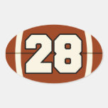 Number 28 Football Sticker