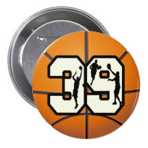 Number 39 Basketball Pin