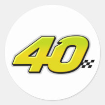 Number 40 - Sticker