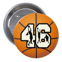 Number 46 Basketball Pin