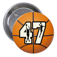Number 47 Basketball Pin