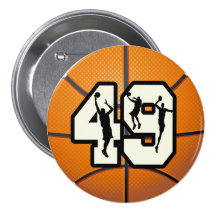 Number 49 Basketball Pins