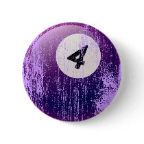 NUMBER 4 BILLIARDS BALL - ERODED AND AGED STYLE PINBACK BUTTONS