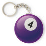 NUMBER 4 BILLIARDS BALL KEYCHAINS