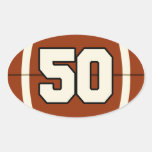 Number 50 Football StIcker