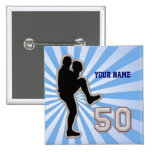 Number 50 MVP Pitcher - Cool Baseball Stitches Pins