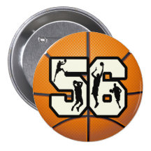 Number 56 Basketball Pins