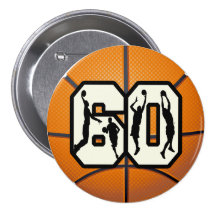 Number 60 Basketball Pins