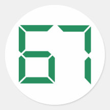 Number – 67 sticker