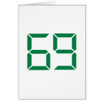 Number – 69 greeting card