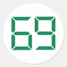 Number – 69 sticker