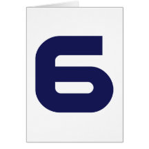 Number 6 cards