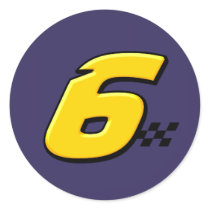 Number 6 - Sticker