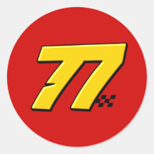Number 77 - Sticker