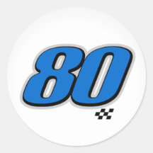 Number 80 - Sticker