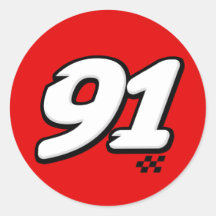 Number 91 - Sticker