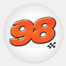 Number 98 - Sticker