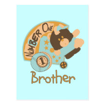 Number One Brother Tshirts and Gifts Post Card