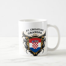 Number One Croatian Grandpa Mug