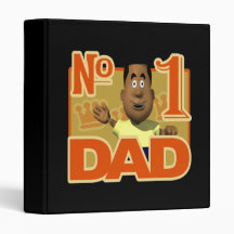 Number One Dad 3 Ring Binder