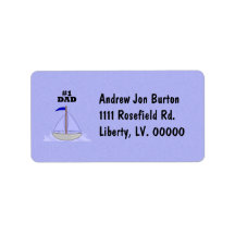 Number One Dad Custom Address Labels