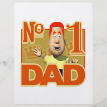 Number One Dad Full Colour Flyer