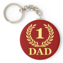 Number One Dad Key Chains