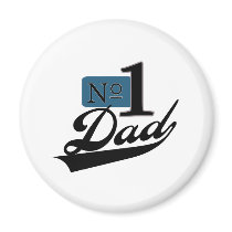 Number One Dad Refrigerator Magnet