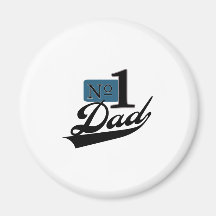 Number One Dad Magnet
