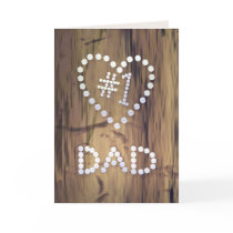 Number One Dad on Wood Graphic