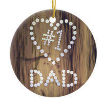 Number One Dad on Wood Graphic