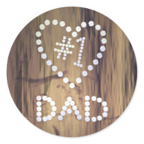 Number One Dad on Wood Graphic
