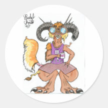 Number one dad round sticker
