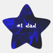 Number one dad star stickers