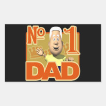 Number One Dad Sticker