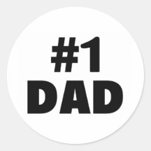 Number One Dad Sticker