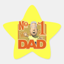 Number One Dad Sticker