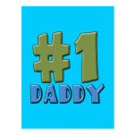 Number One Daddy Products Post Cards