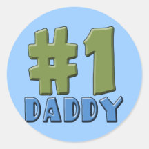 Number One Daddy Products Stickers