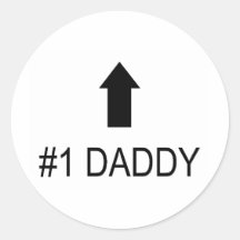 Number One Daddy Stickers