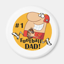 Number One Football Dad Tshirts and Gifts Refrigerator Magnet